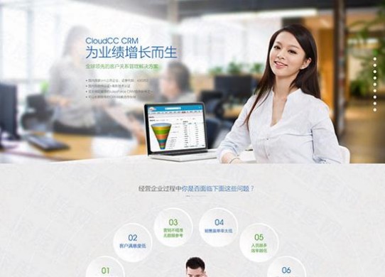 营销型网站案例|北京神州云动CRM系统