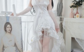 揭秘小仓千代w的爱宕婚纱COS作品之美图2